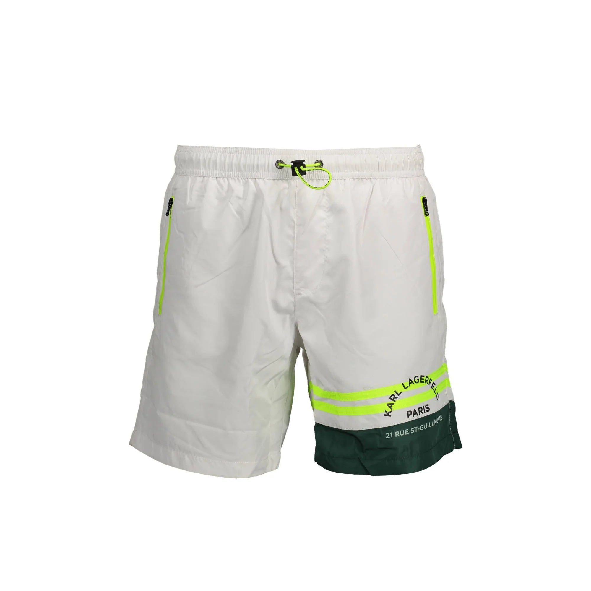 Karl Lagerfeld Beachwear Costume da Mare Uomo Bianco Stampa - foto prodotto